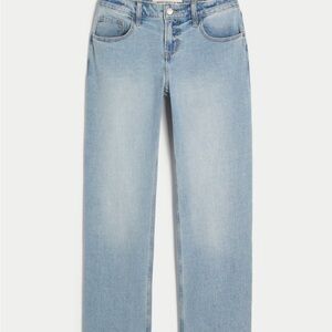 Hollister Low-Rise Relaxed Straight Jeans